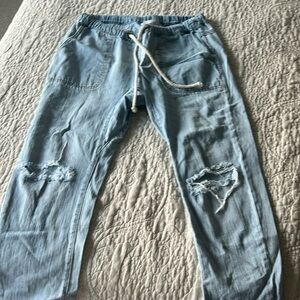 One Teaspoon Shabbies Drawstring boyfriend jeans size M